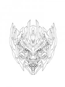 Megatron Head Coloring Page