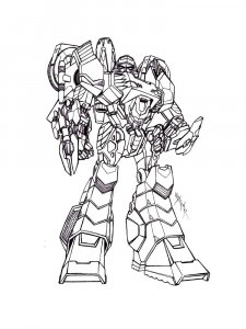 Megatron from Cybertron Coloring Page