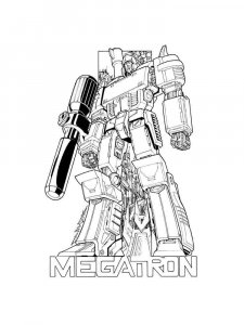 Megatron coloring page 6 - Free printable