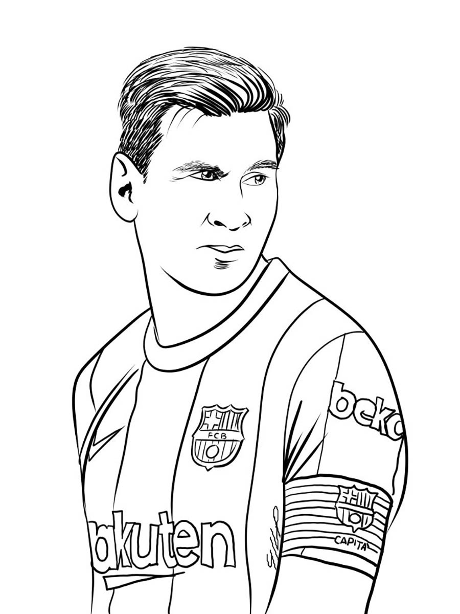 Messi coloring pages printable