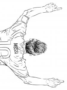 Lionel Messi coloring page 13 - Free printable