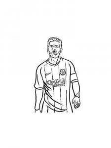 Legend Messi Coloring Page