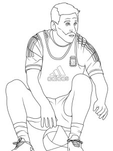Lionel Messi coloring page 15 - Free printable