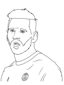 Lionel Messi coloring page 16 - Free printable