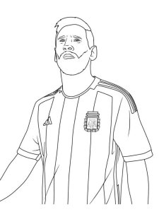 Lionel Messi coloring page 17 - Free printable