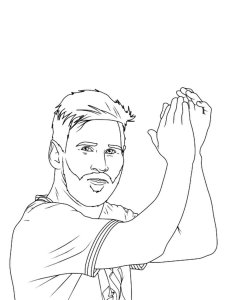 Lionel Messi coloring page 18 - Free printable