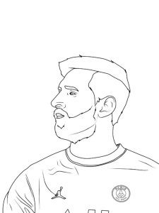 Lionel Messi coloring page 19 - Free printable