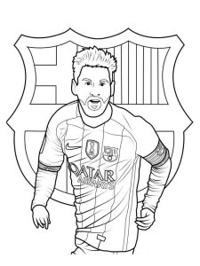 Lionel Messi coloring page 10 - Free printable
