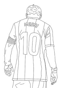 Lionel Messi coloring page 9 - Free printable
