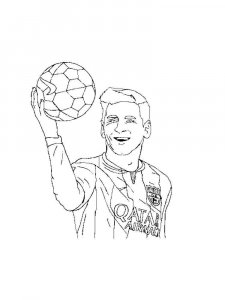 Lionel Messi coloring page 1 - Free printable