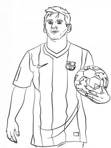 Lionel Messi coloring page 3 - Free printable