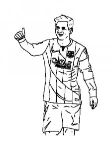 Lionel Messi coloring page 4 - Free printable