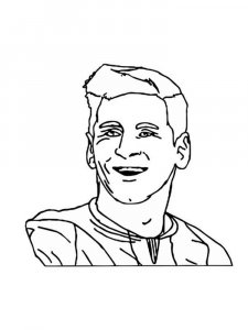 Lionel Messi coloring page 5 - Free printable