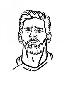 Lionel Messi coloring page 8 - Free printable