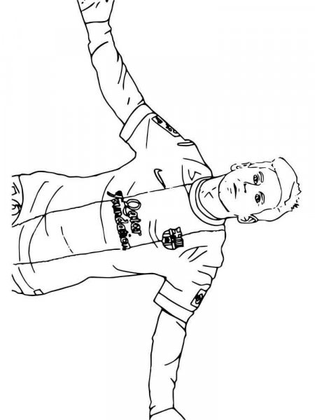 Messi coloring pages