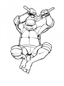 Michelangelo coloring page 7 - Free printable