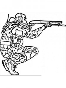 Military coloring page 1 - Free printable