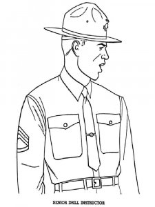 Military coloring page 11 - Free printable