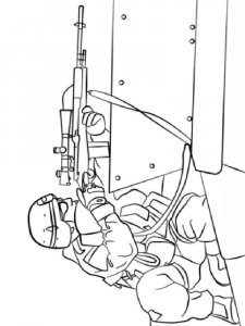 Military coloring page 19 - Free printable