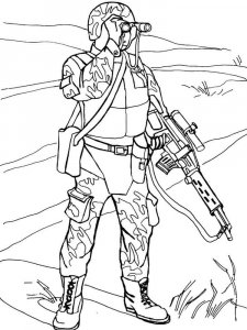 Military coloring page 25 - Free printable