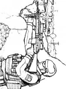 Military coloring page 28 - Free printable