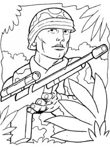 Military coloring page 29 - Free printable