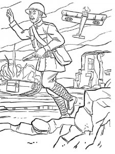 Military coloring page 3 - Free printable