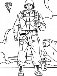 Military coloring page 4 - Free printable