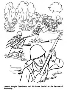 Military coloring page 6 - Free printable