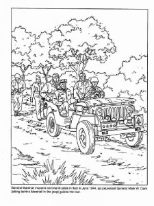 Military coloring page 8 - Free printable