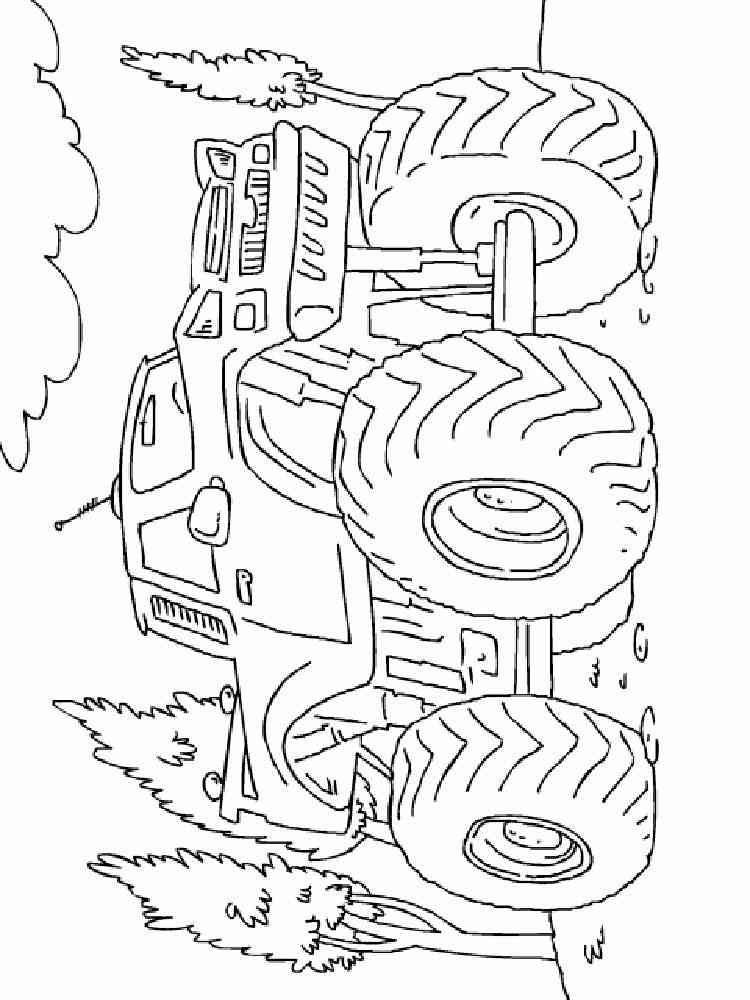 Avenger Monster Truck Coloring Pages - Monster Jam Jumping Truck