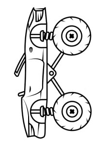 Monster Truck coloring page 24 - Free printable