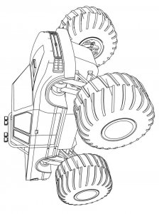 Monster Truck coloring page 28 - Free printable