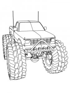 Monster Truck coloring page 29 - Free printable