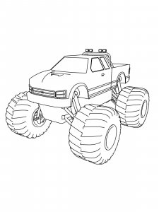 Monster Truck coloring page 20 - Free printable