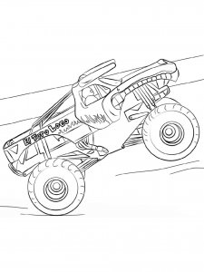 Monster Truck coloring page 21 - Free printable