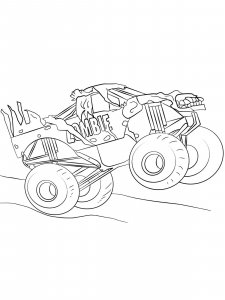 Monster Truck coloring page 22 - Free printable