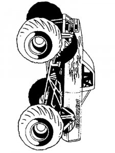 Monster Truck coloring page 10 - Free printable