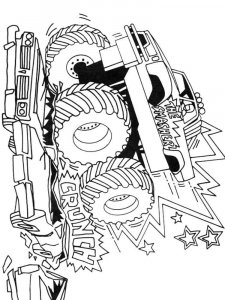 Monster Truck coloring page 15 - Free printable