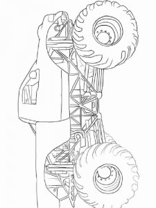 Monster Truck coloring page 19 - Free printable