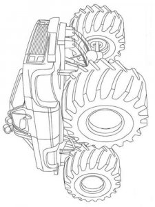 Monster Truck coloring page 3 - Free printable