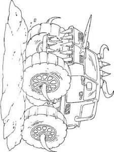 Monster Truck coloring page 5 - Free printable