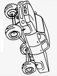 Monster Truck coloring page 6 - Free printable