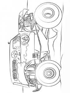 Monster Truck coloring page 7 - Free printable
