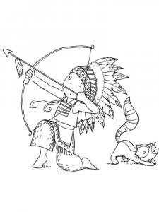 Native American coloring page 15 - Free printable