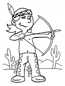 Native American coloring page 20 - Free printable