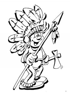 Native American coloring page 21 - Free printable
