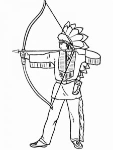 Native American coloring page 51 - Free printable
