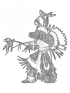 Native American coloring page 56 - Free printable