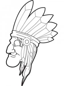 Native American coloring page 42 - Free printable